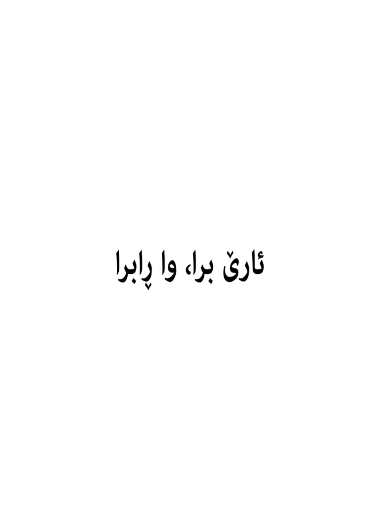 ئارێ برا، وا ڕابرا | PDF
