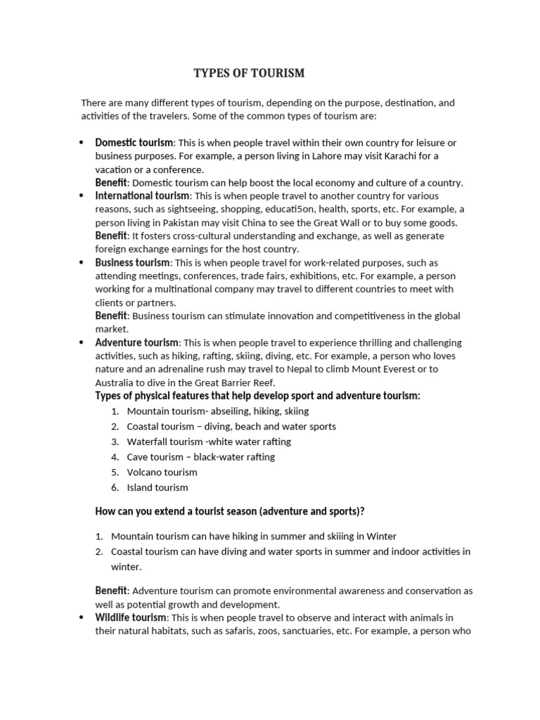 types-of-tourism-pdf-tourism