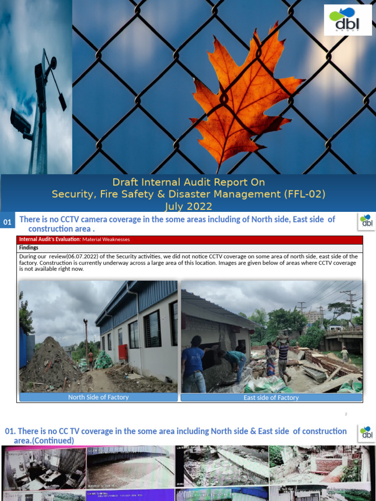 Draft IAR On Security, Fire Safety & Disaster Management - FFL-2 | PDF ...