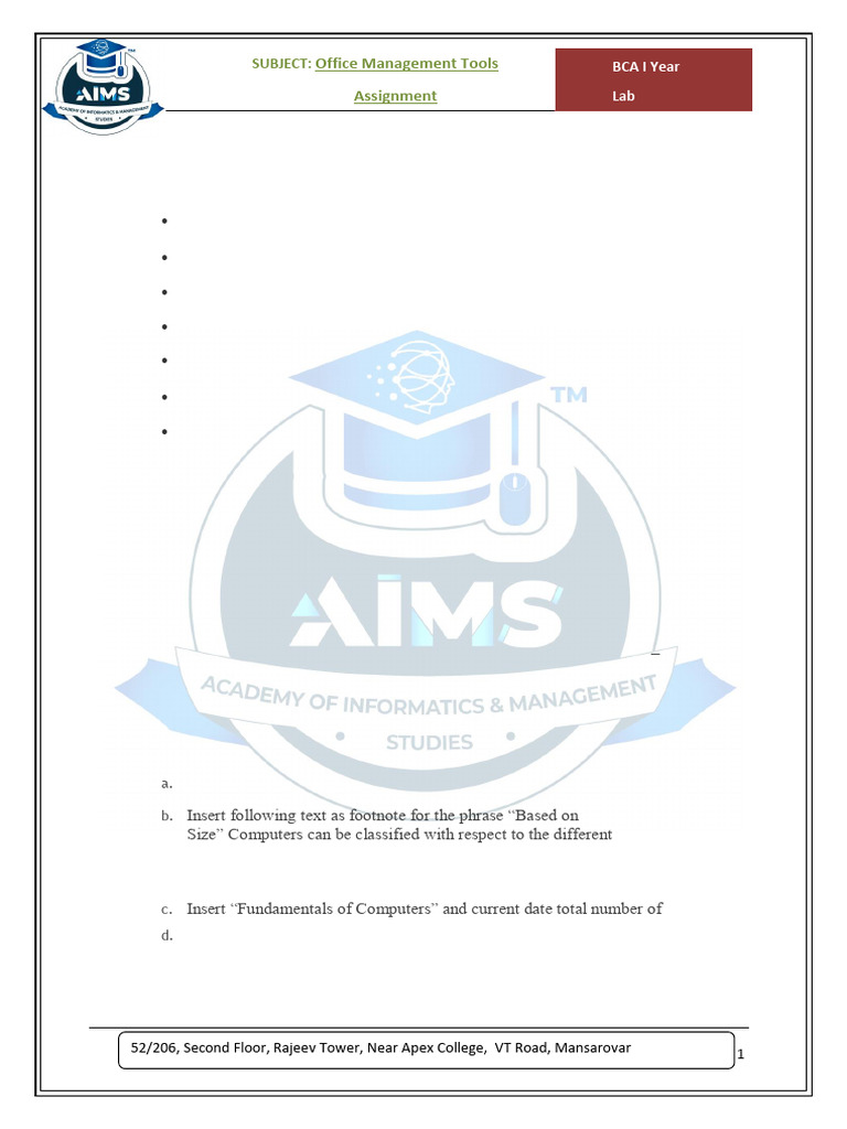 Microsoft Word Lab Assignment | PDF | Paragraph | Microsoft Word