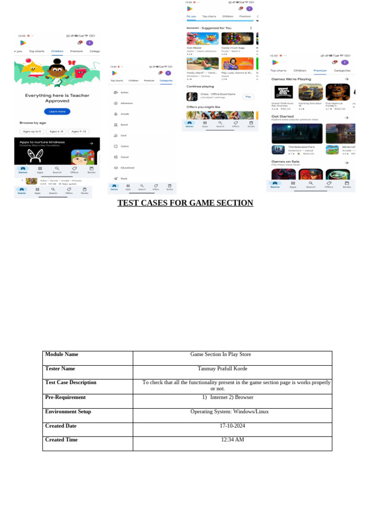 Game Section | PDF | Menu (Computing) | Button (Computing)