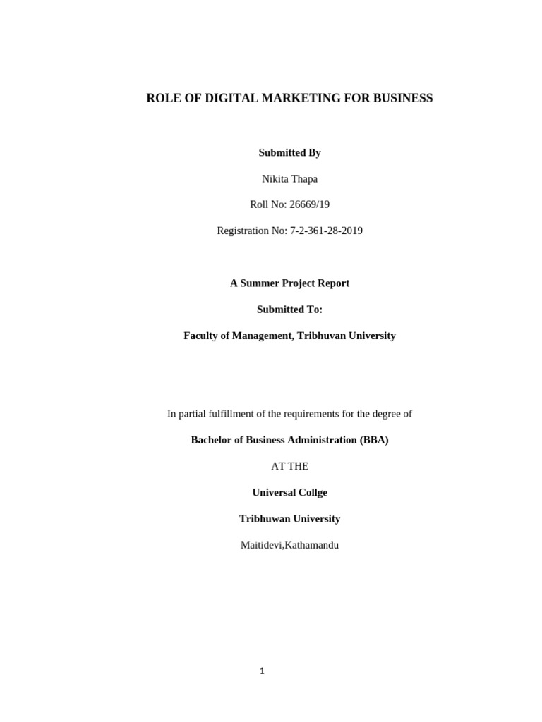 Impact of Digital Marketing on Business | PDF | Digital Marketing ...
