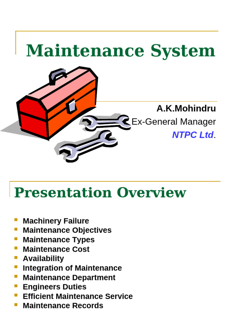 Comprehensive Machinery Maintenance Guide | PDF | Engineering ...