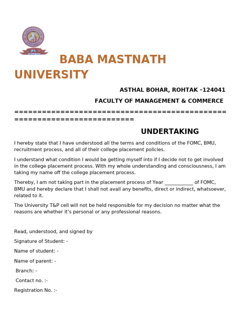 Baba Mastnath University PDF