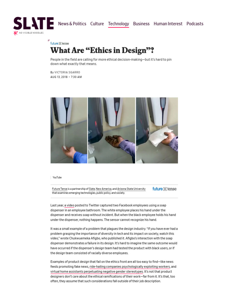 Design Ethics and Inclusion Challenges | PDF | Discrimination | Social ...
