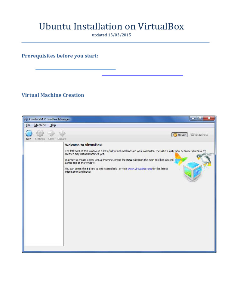 Session 2 - Ubuntu Installation On VirtualBox (Manual 13-03-2015) | PDF ...