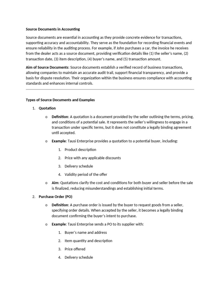 Source Document Personal Notes | PDF | Invoice | Receipt