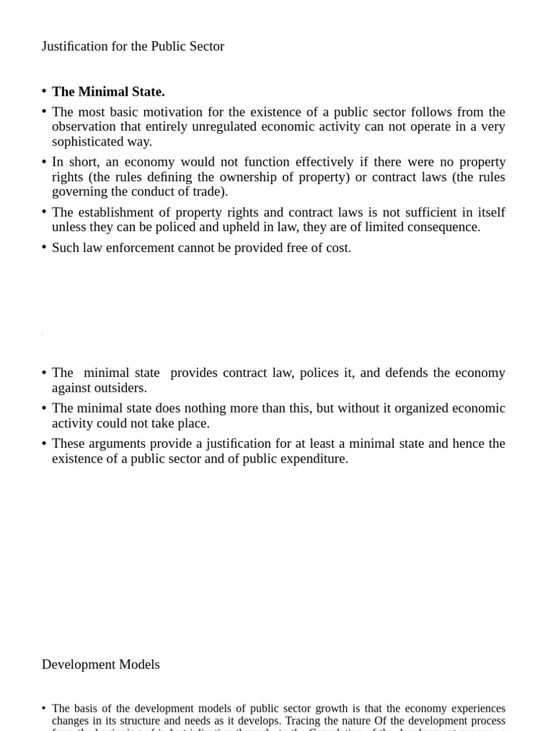 Justification for Public Sector Growth | PDF | Government Spending ...