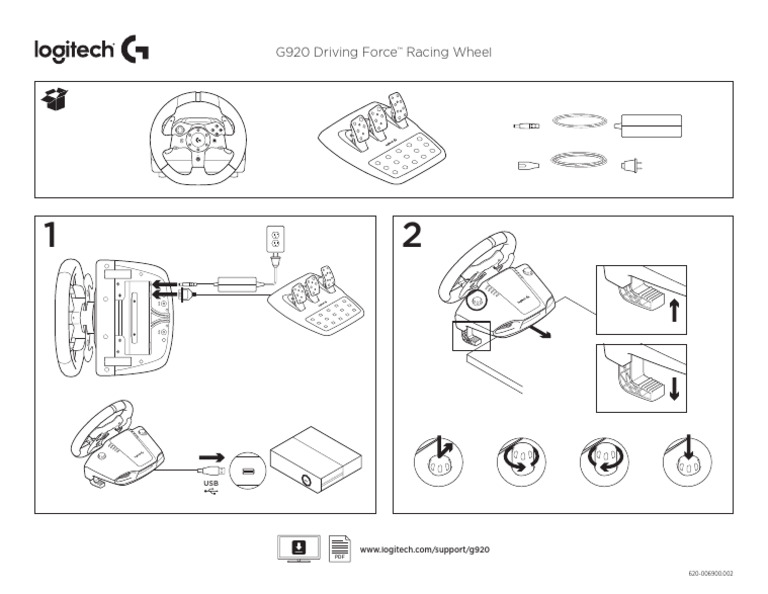 G920 Driving Force Racing Wheel Manual | PDF