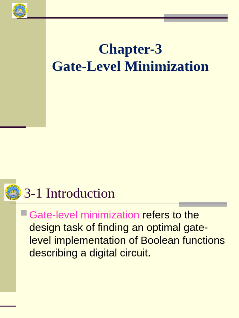 Gate Level Minimization Techniques Pdf Computer Programming