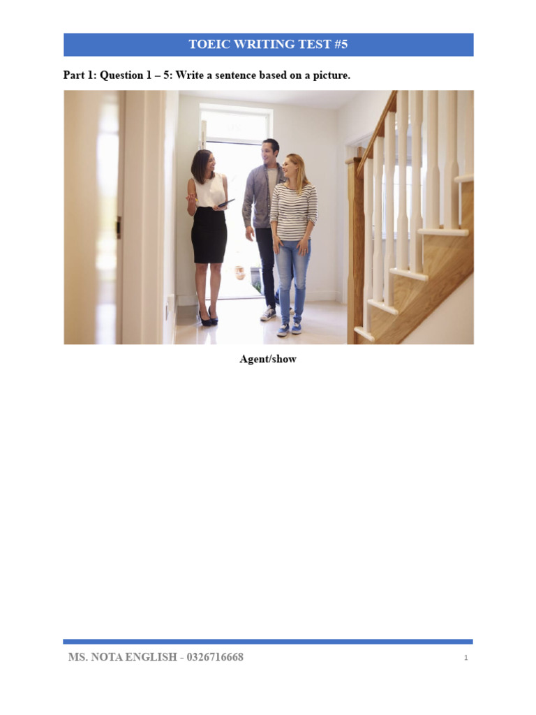 Writing Test 5 | PDF | Career & Growth | Business