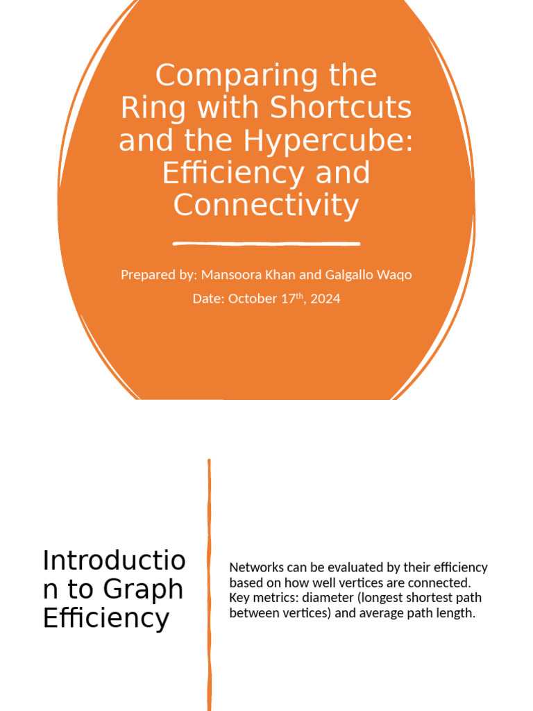 Graph Efficiency Presentation18.10 | PDF | Vertex (Graph Theory ...