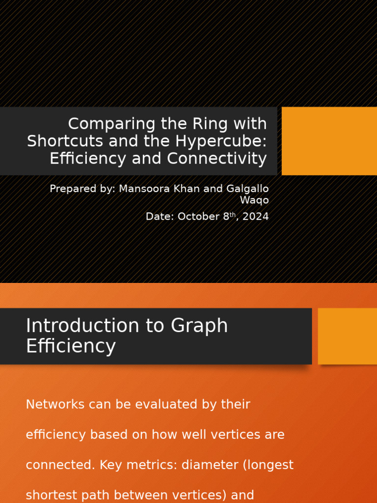 Graph Efficiency Presentation | PDF | Vertex (Graph Theory ...