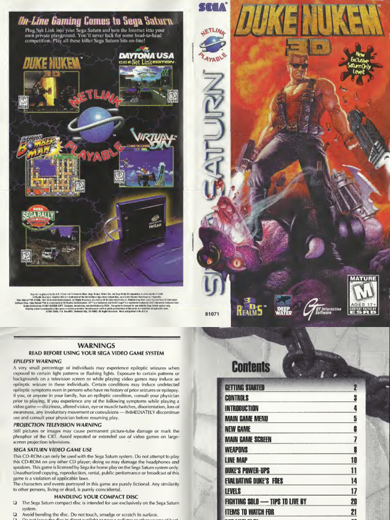 SEGA SATURN MAGAZINE 18 - Duke Nukem 3D, Manx TT, Resident