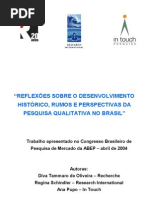 2004 Reflexoes Pesquisa Qualitativa I Congresso ABEP