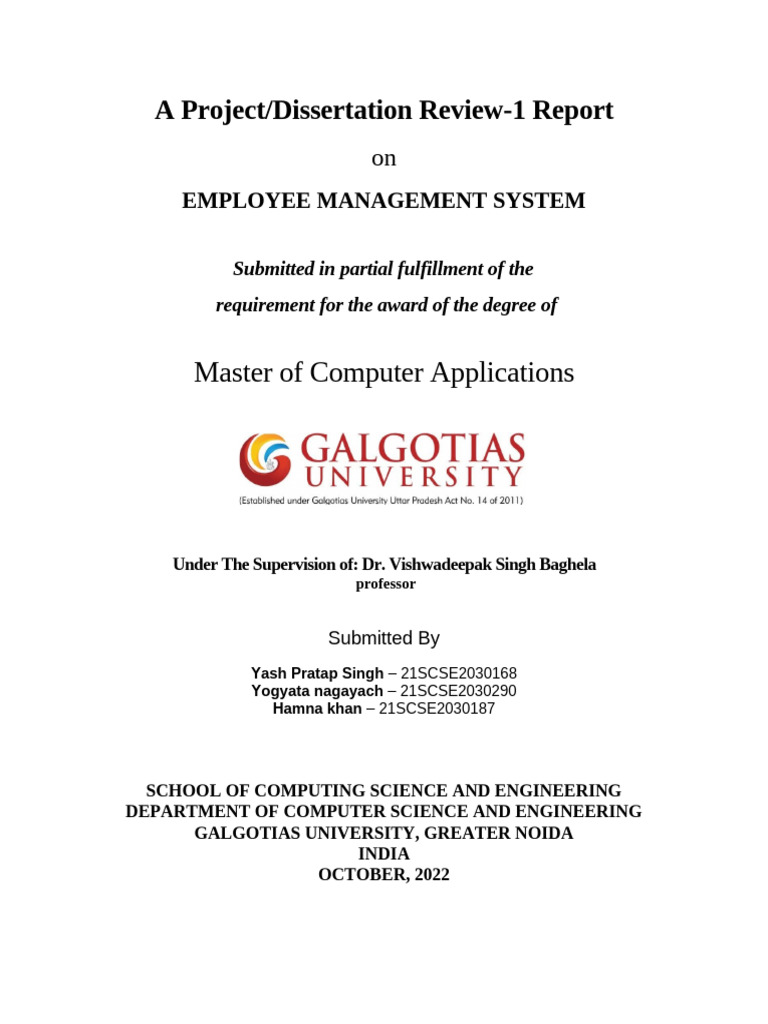 Project report | PDF | Class (Computer Programming) | Thesis