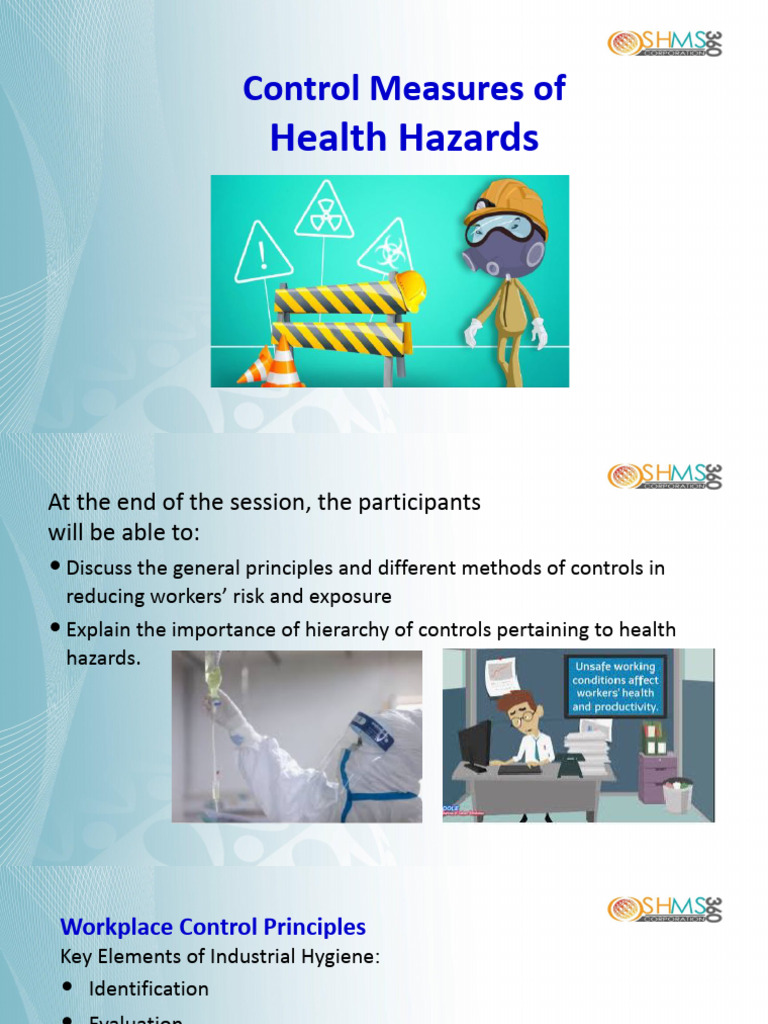 2 Control of Health Hazard. | PDF | Personal Protective Equipment ...