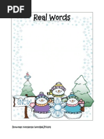 Download Snowman Nonsense Real Words by Julie Fortenberry Hicks SN79168964 doc pdf