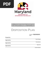 Disposition Plan Template for Projects | PDF | Records Management ...