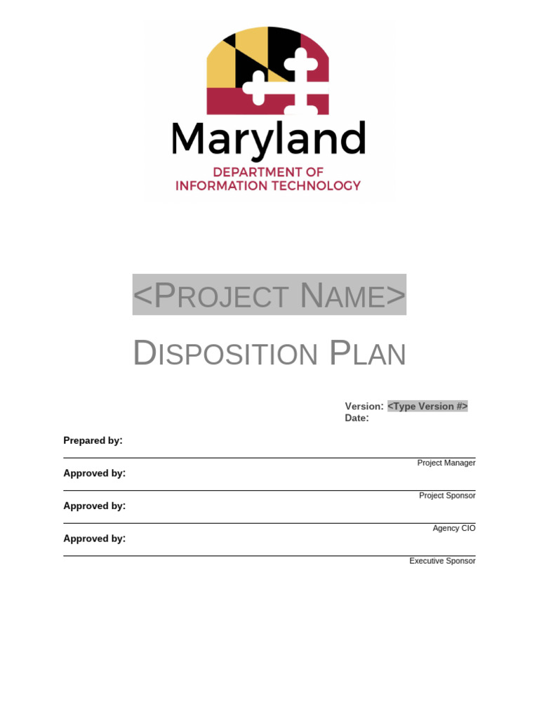 Disposition Plan | PDF | Software | Computer File