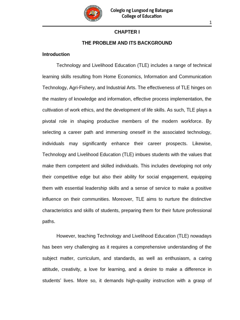 Edited Copy of Challenges and Adaptation of Technology and Livelihood ...