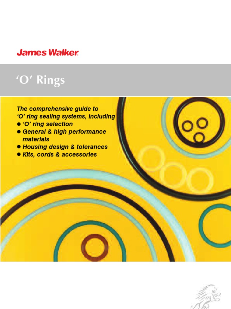 James Walker Oring Selection Guide Chemical Substances Materials
