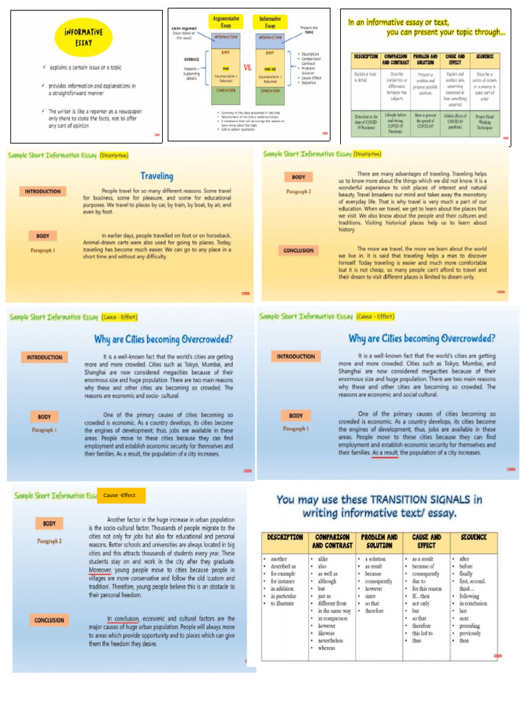 Hand Out-Informative Essay | PDF