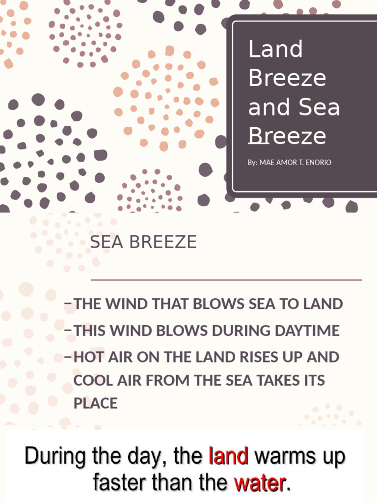 Sea and Land Breeze Explained | PDF