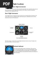 Cessna 172 Six Pack Instrument Overview | PDF | Airspeed | Altimeter