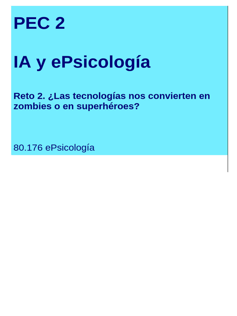 Pec - 2 20231-2 | PDF | Inteligencia artificial | Inteligencia (IA) y ...