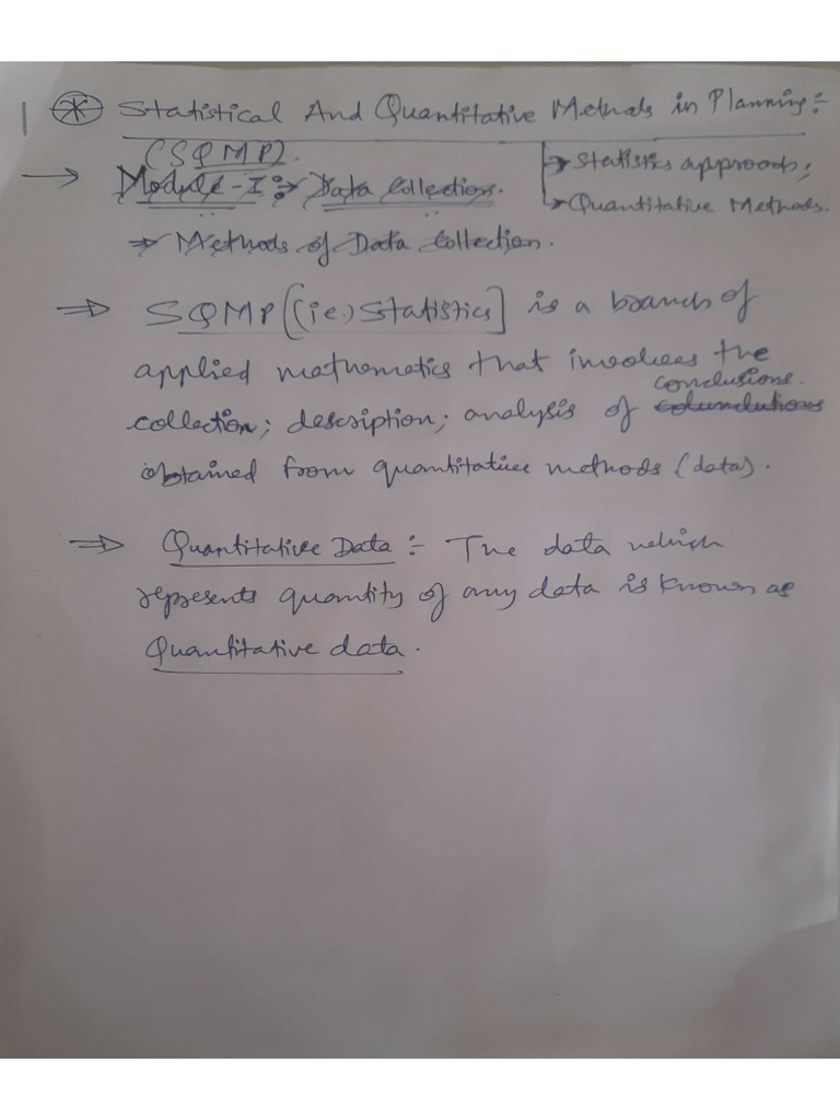 Module I (Handwritten Study Material) | PDF