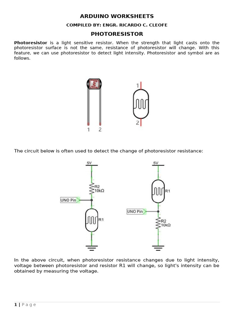 Arduino Projects: Sensors & Components Guide | PDF | Servomechanism ...