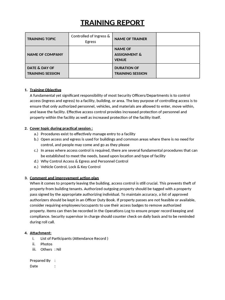 Controlled of Ingress & Egress - 18042021 | PDF | Access Control