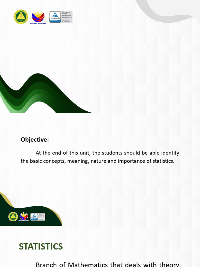 Understanding Statistics: Concepts & Importance | PDF | Statistics ...