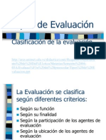 Tipos de Evaluacion