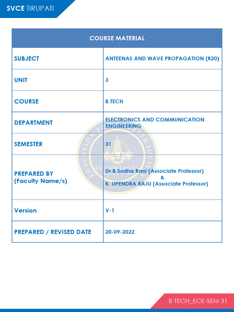 Awp Unit 3 | PDF | Antenna (Radio) | Electrodynamics