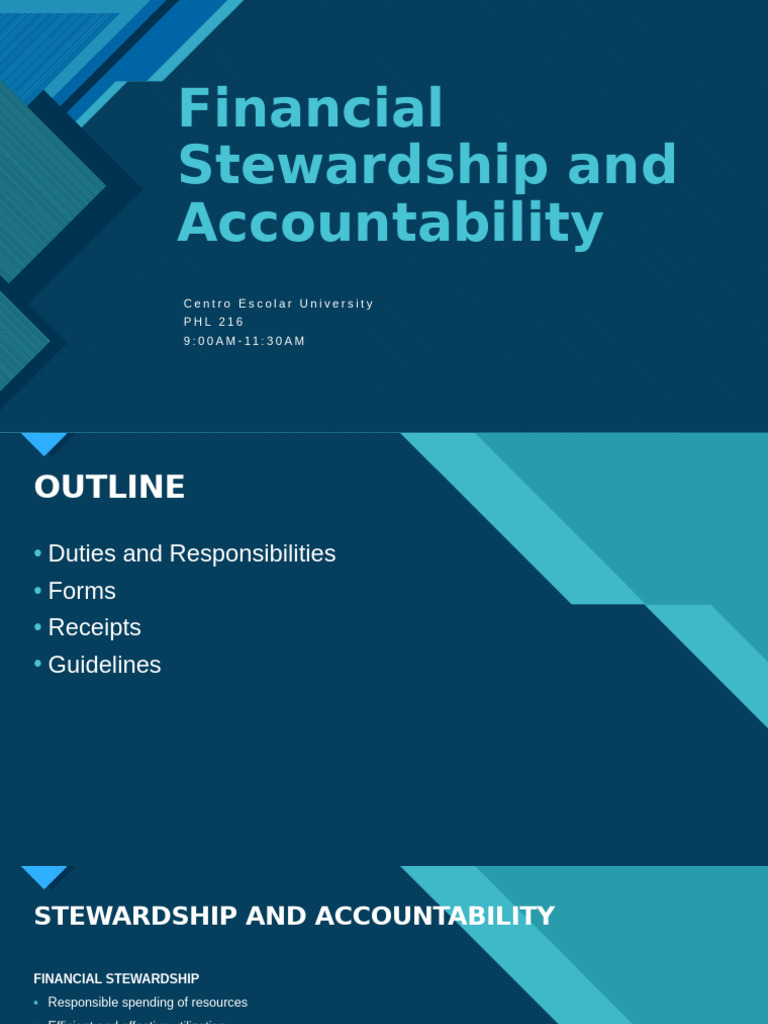 Financial Stewardship Guidelines Overview | PDF | Economies | Business