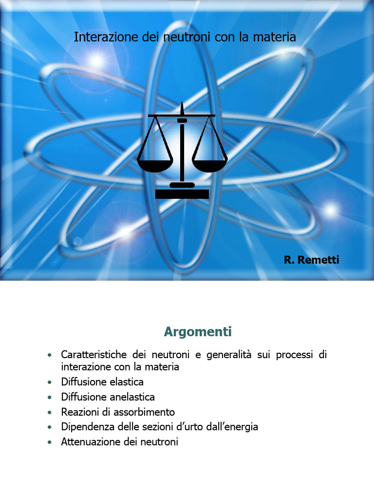 04-Interazione Dei Neutroni | PDF