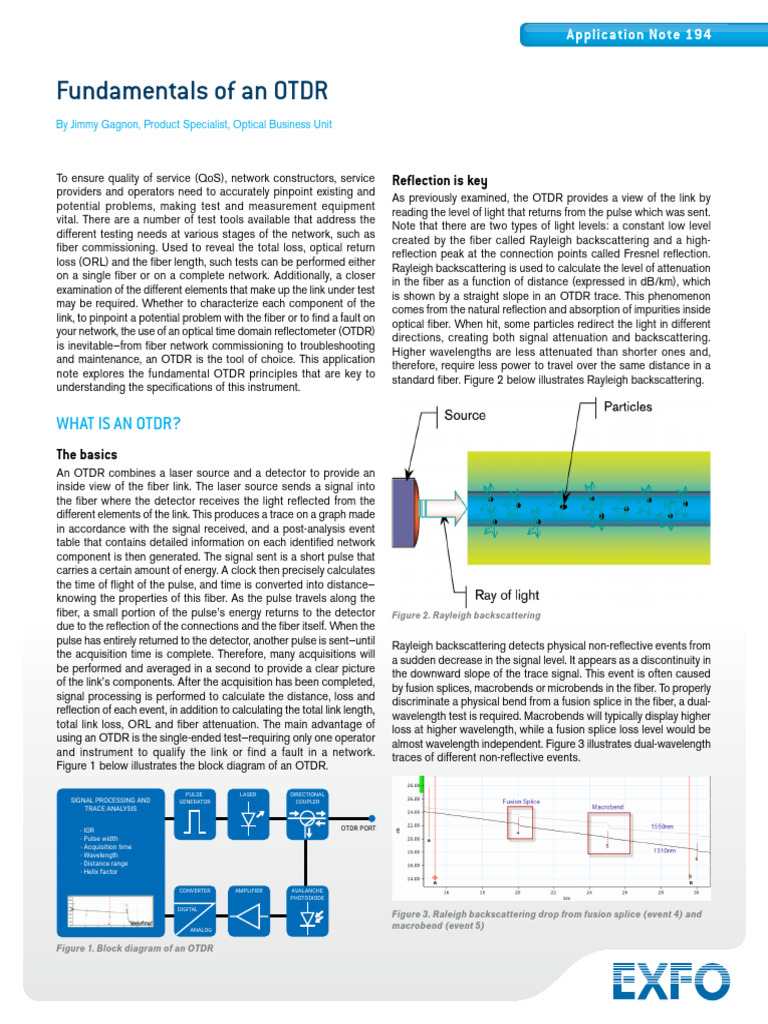 Understanding OTDR for Fiber Testing | PDF | Optical Fiber | Decibel