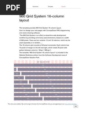 960 Grid System 16-column layout