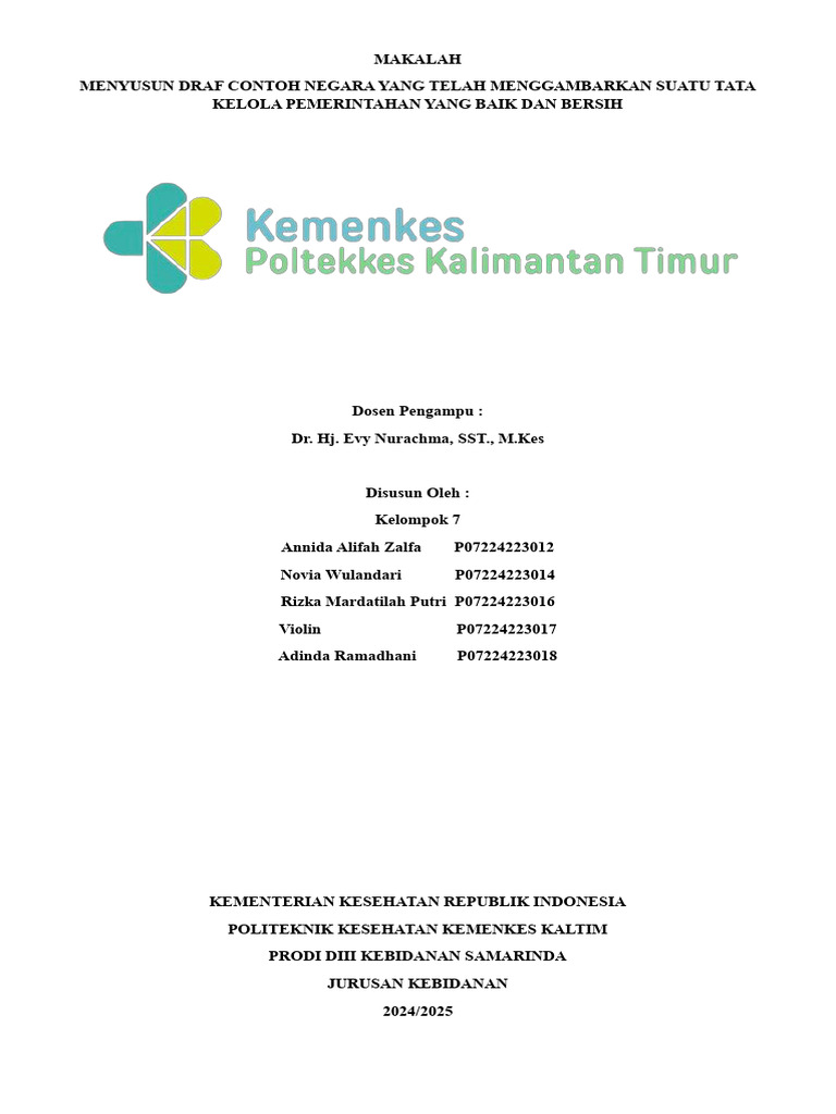 Tata Kelola Pemerintahan Bersih dan Baik | PDF | Karier & Perkembangan