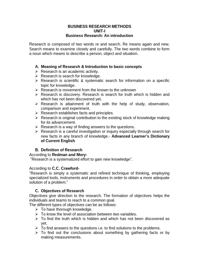 Business Research Methods Overview | PDF | Experiment | Hypothesis