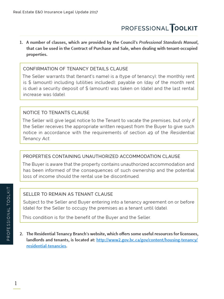 Real Estate E&O Insurance Update 2017 | PDF | Leasehold Estate | Landlord