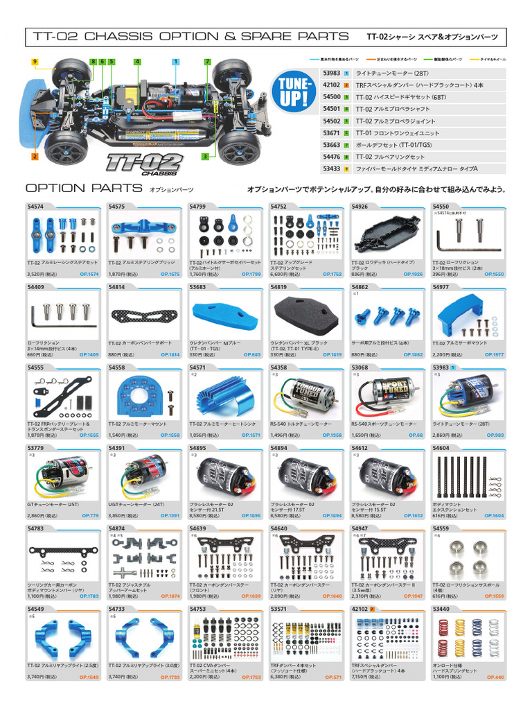 TT02 Parts Catalog | PDF
