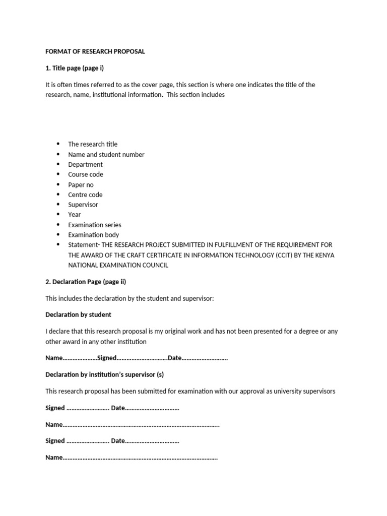 Format of Research Proposal | PDF | Sampling (Statistics) | Experiment