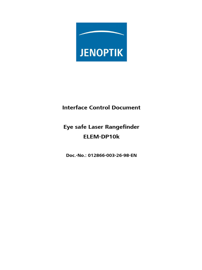 ELEM-DP10k Laser Rangefinder Interface Guide | PDF | Parameter ...