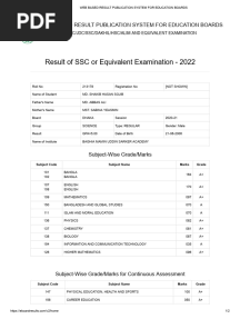 Web Based Result Publication System For Education Boards