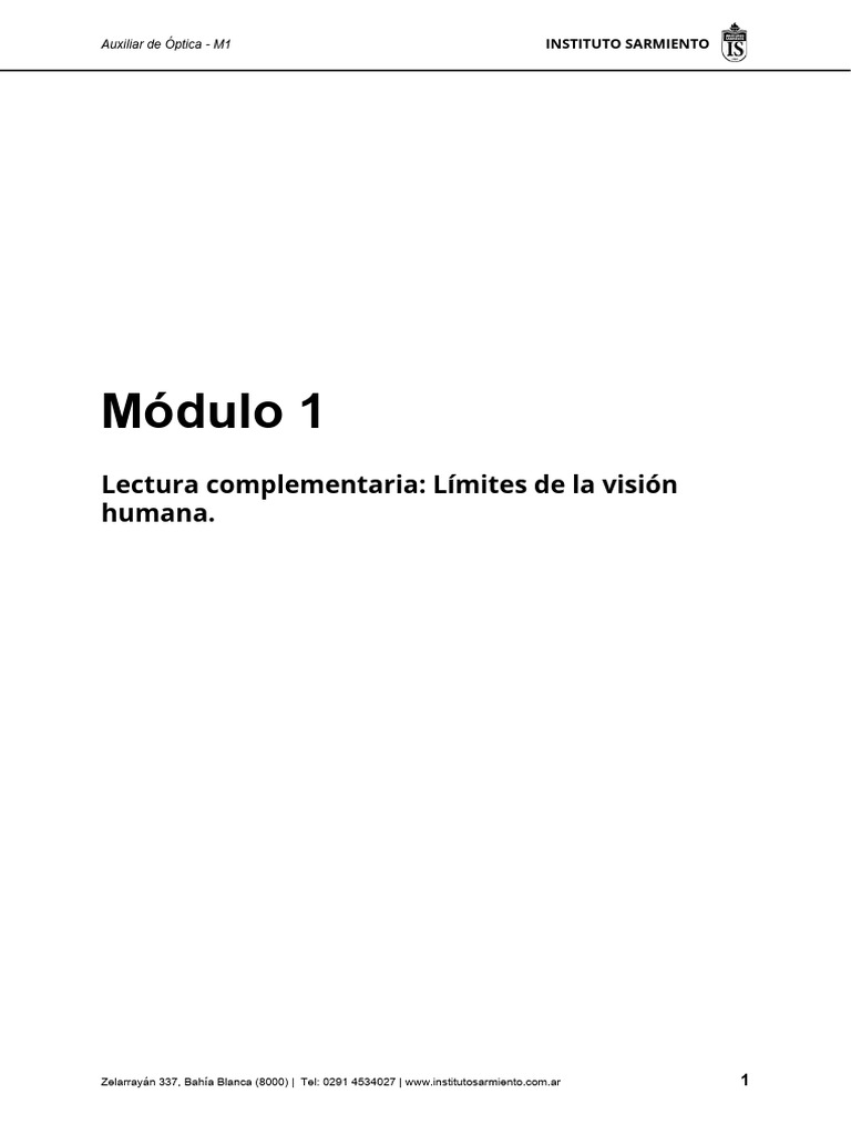 Límites de la Visión Humana | PDF | Percepción visual | Color