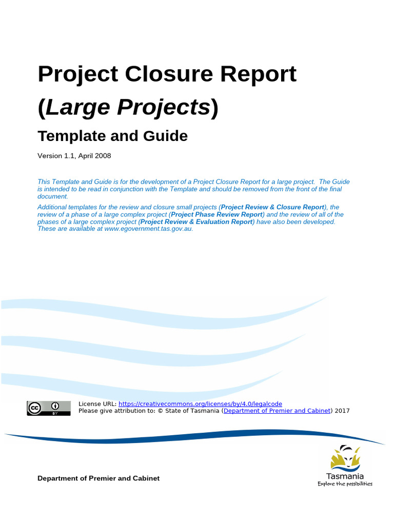 Large Project Closure Report Template | PDF | Project Management