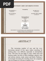 Automated Smart Card Car Parking System